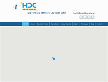 Tablet Screenshot of hyderabaddiabetes.com